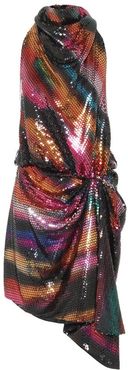 Kaya sequined halter dress