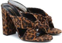 Loulou 100 leopard-print suede sandals
