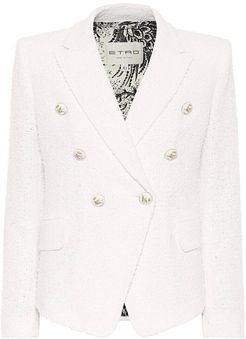 Cotton-blend tweed blazer