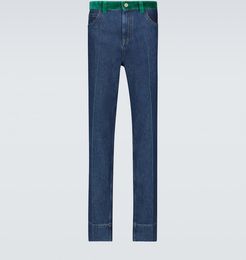 Dub Contrast waistband jeans