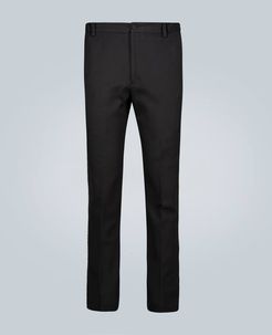 Tailored pants with band logo
