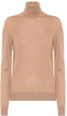 Cashmere-blend turtleneck sweater