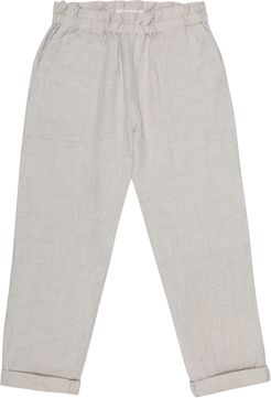 Nandy cotton-blend chambray pants