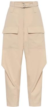 Adaline wool carrot-leg cargo pants