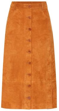 Westwind suede midi skirt