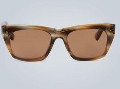 Rectangular acetate sunglasses