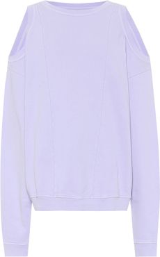 Cut-out cotton sweatshirt