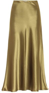 Valletta satin midi skirt