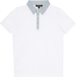 Stretch-cotton polo shirt