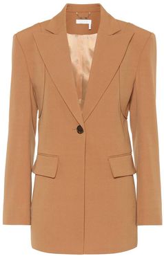 Wool-blend blazer