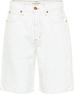 London high-rise denim shorts