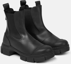 Rubber ankle boots