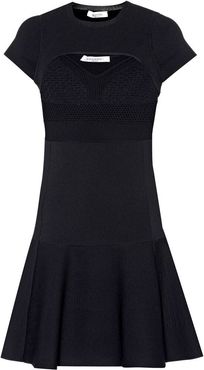 cutout stretch-knit minidress