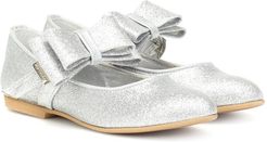 Glitter ballet flats