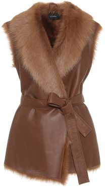 Josca belted shearling gilet