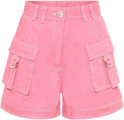 High-rise denim shorts