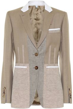 Wool-blend blazer