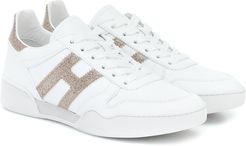 H357 Retro leather sneakers