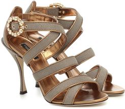 Keira leather-trimmed sandals