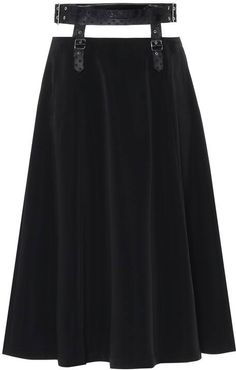 Satin midi skirt