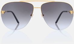 PanthÃ¨re de Cartier aviator sunglasses