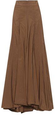 Silk-blend maxi skirt