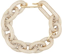 Crystal-embellished chain bracelet