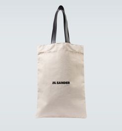 Grand logo flat shopper bag