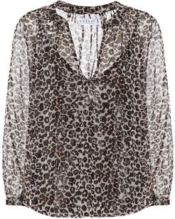 Leopard-print blouse