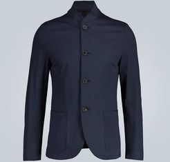 Nehru coolmax seersucker blazer