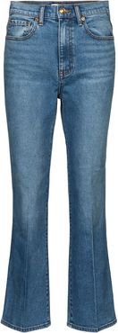 Mid-rise cropped jeans