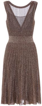 Metallic knit dress