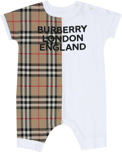 Lennox Vintage Check cotton onesie