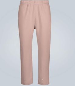 Snap buttoned cotton sweatpants