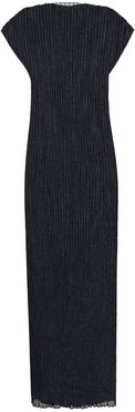 Ribbed jersey maxi dress