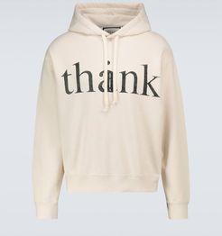 Think/Thank hooded sweatshirt