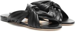 Lela leather slides