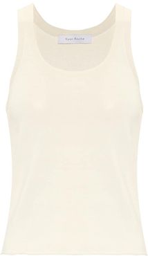 Stretch-knit tank top