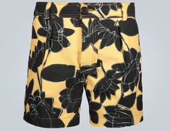 Le Short Tennis floral shorts