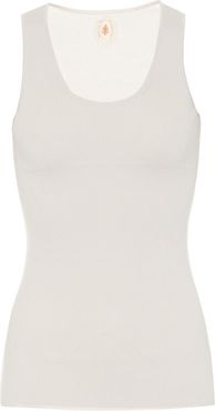 Slim-fit virgin wool tank top