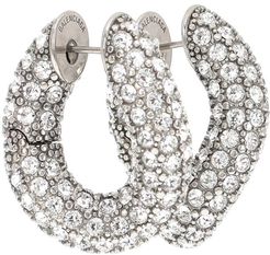 Loop embellished hoop earrings