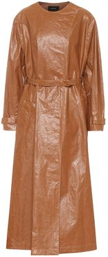 Corly linen-blend trench coat