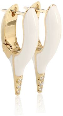 Lola Needle 18kt gold and diamond earrings