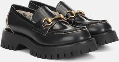 Horsebit leather loafers