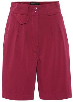 Stretch-cotton shorts