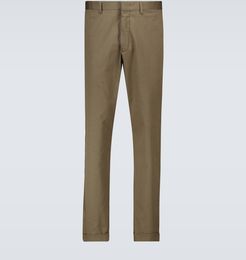 Stretch-cotton pants