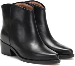 Western Low leather ankle boots