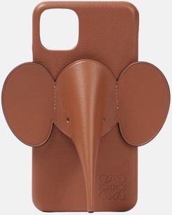Elephant leather iPhone 11 Pro case