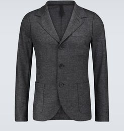 Single-breasted herringbone blazer