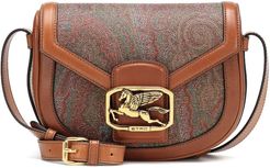 Pegaso paisley leather shoulder bag